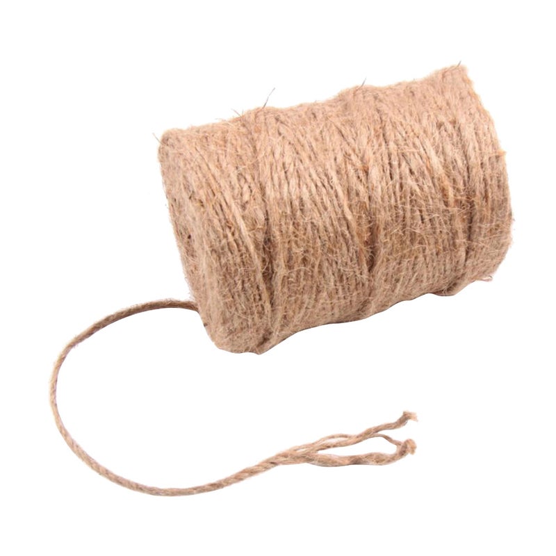 1 Roll 4mm Jute Twine 3-strand DIY Strong Jute Rope Decorative Packaging String for Crafts (100m/Roll) - Image 5