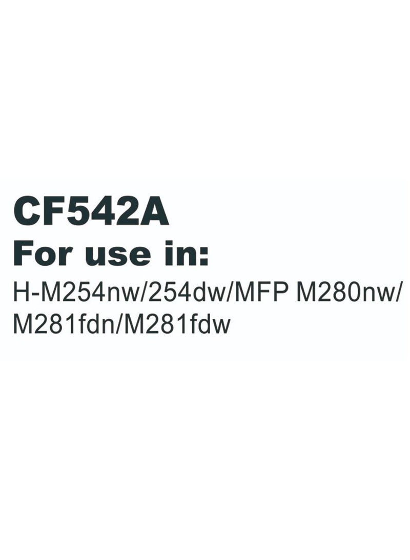 أم كيه إس حبر طابعه CF542A متوافق مع الطابعات HP Laser Color M254/M281 - Image 2