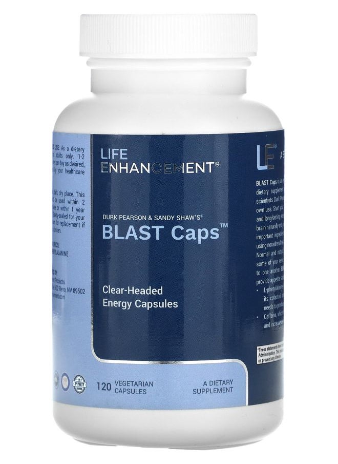 Life Enhancement Blast Caps 120 Vegetarian Capsules  - Image 1