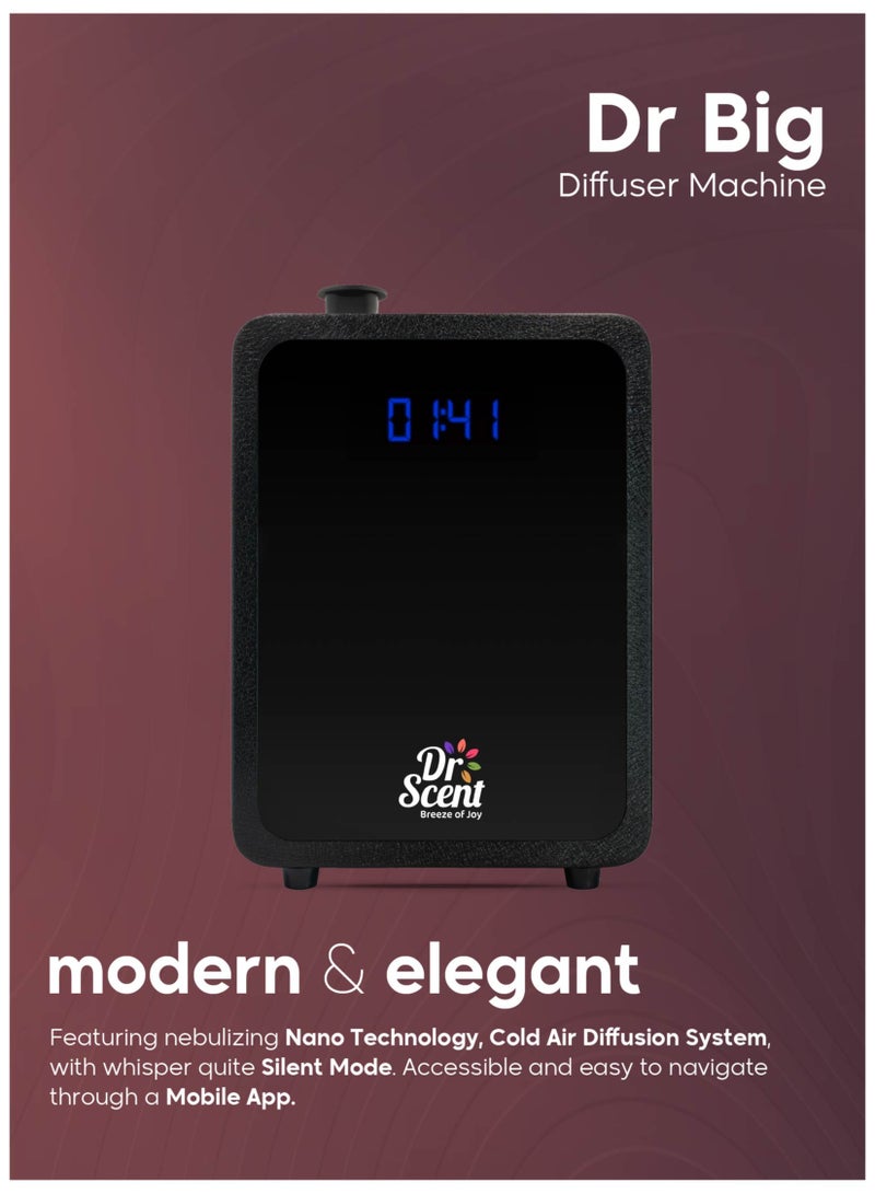 دكتور سينت دكتور لارج جهاز تعطير -أسود+عبوة زيت عطري170مل - Image 3