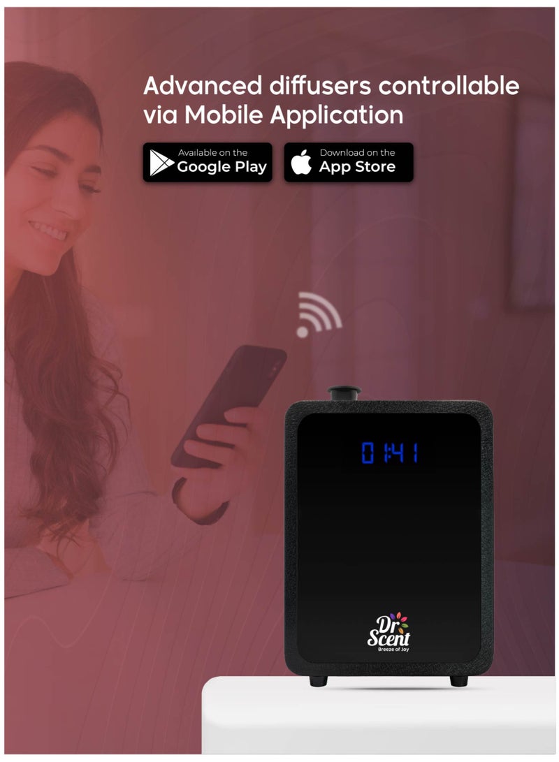 دكتور سينت دكتور لارج جهاز تعطير -أسود+عبوة زيت عطري170مل - Image 5