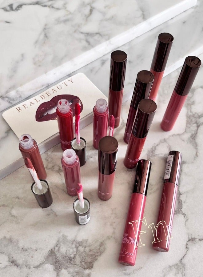 REALBEAUTY Permanent liquid lipsticks, 12 colors, Real Beauty - Image 3