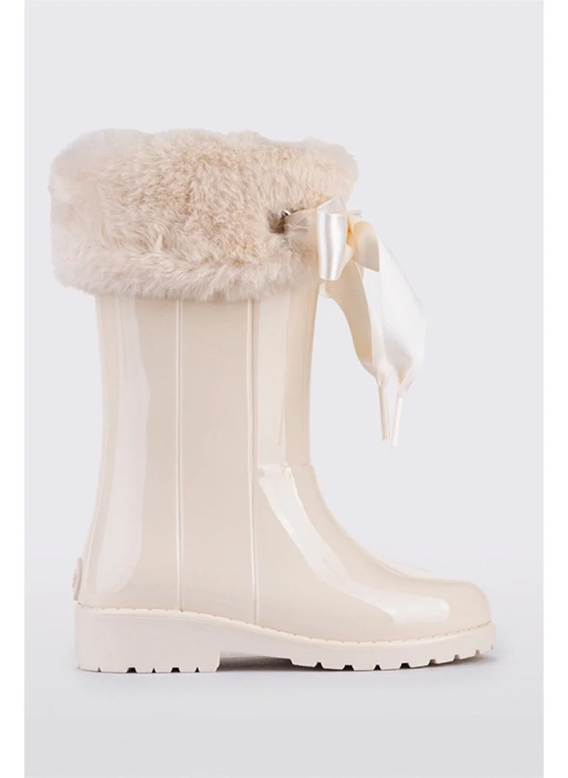 ايجور Campera Charol Soft Nacar Kids Shearling Light Beige Rain Boots W10239-002 V1