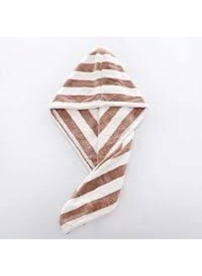 فوطة شعر مايكروفايبر – بني - Image 3