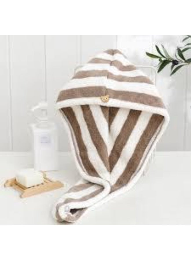 فوطة شعر مايكروفايبر – بني - Image 1