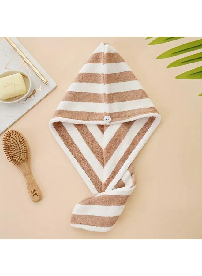 فوطة شعر مايكروفايبر – بني - Image 2