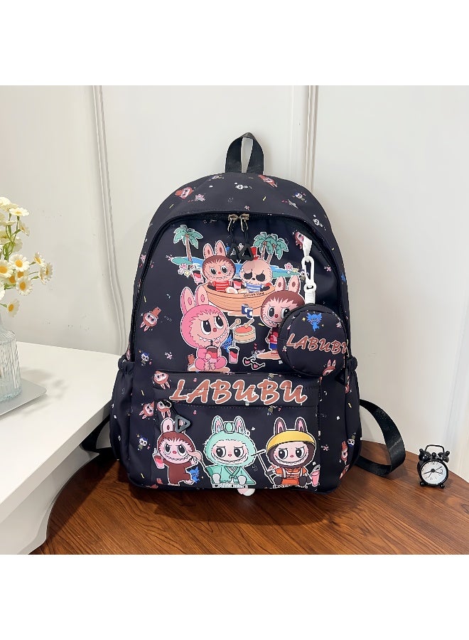 Labubu Children's Backpack Kindergarten Senior School Backpack Student Backpack Light And Cute Backpack Fashion Cartoon Backpack 45*32*14CM - Image 1