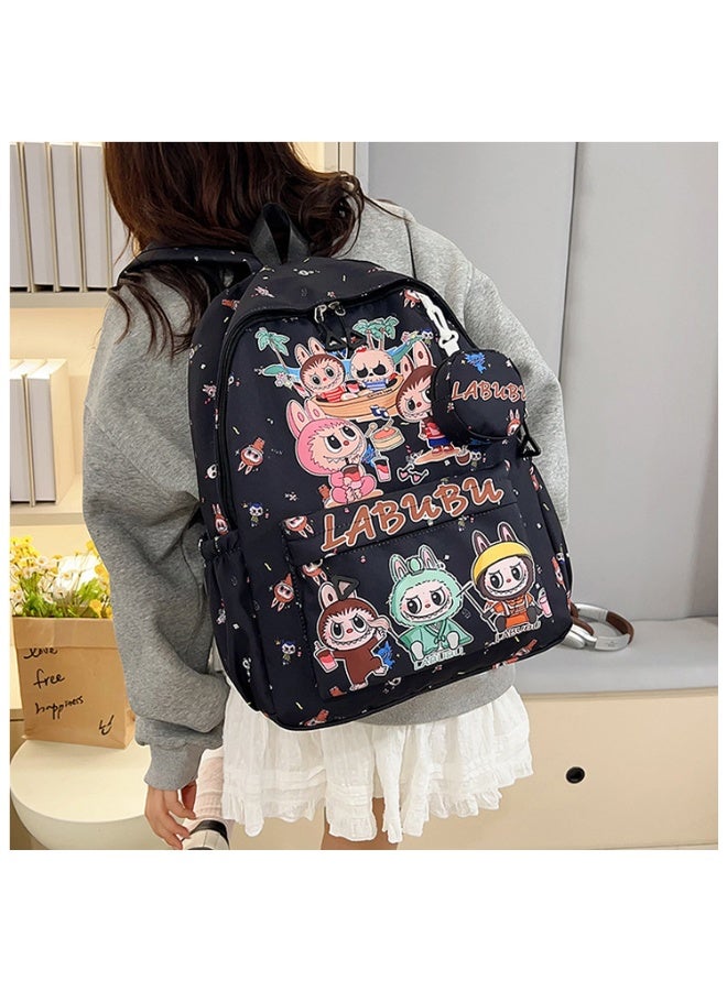Labubu Children's Backpack Kindergarten Senior School Backpack Student Backpack Light And Cute Backpack Fashion Cartoon Backpack 45*32*14CM - Image 4