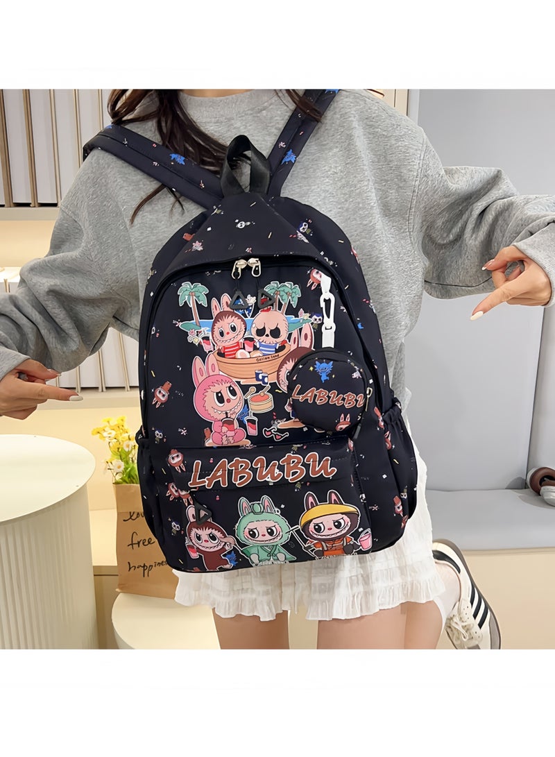 Labubu Children's Backpack Kindergarten Senior School Backpack Student Backpack Light And Cute Backpack Fashion Cartoon Backpack 45*32*14CM - Image 2