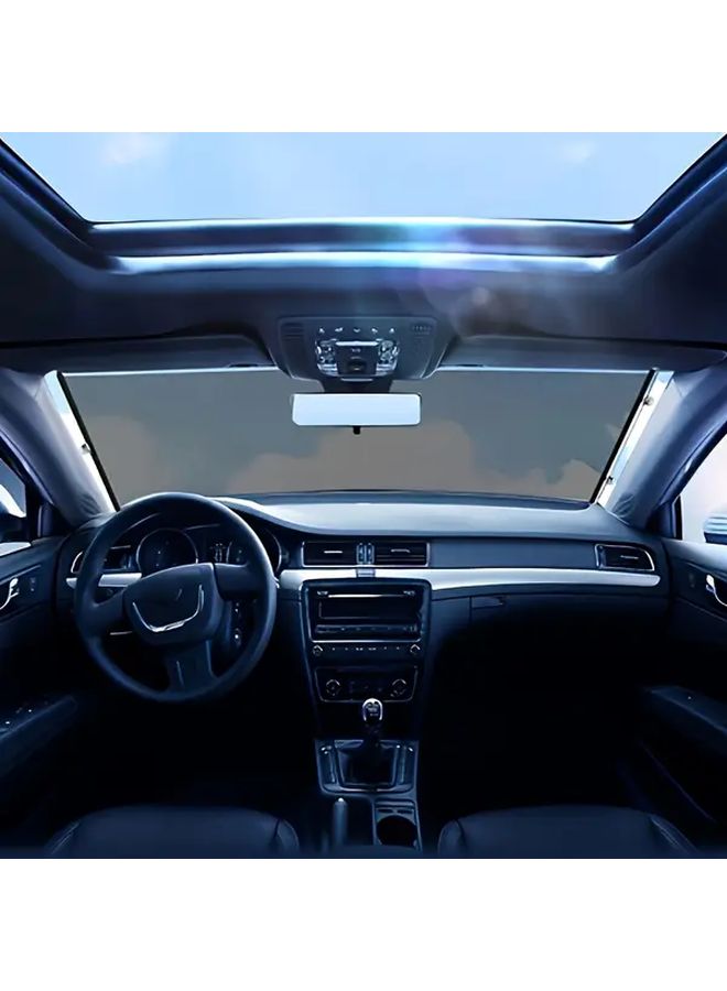 Black Large Size Automatic Retractable Car Sunshade Telescopic Sun Visor With UV Protection Heat Insulation And Glare Reduction For Most Vehicles - Image 4