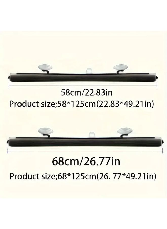 Black Large Size Automatic Retractable Car Sunshade Telescopic Sun Visor With UV Protection Heat Insulation And Glare Reduction For Most Vehicles - Image 2