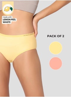 Intimate Queen Intimate Queen Lemon Bae Seamless Quick Dry Anti-Bacterial Bikini Style Briefs (Pack Of 2)  - Image 1