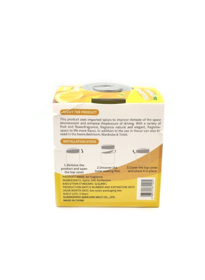 BLACK ODOR Lemon Fragrance Spheres 130g – Long Lasting Air Freshener for Car, Home, Office, Cup Holder Use, Odor Removal Gel Beads, Refreshing Citrus Scent - Image 2
