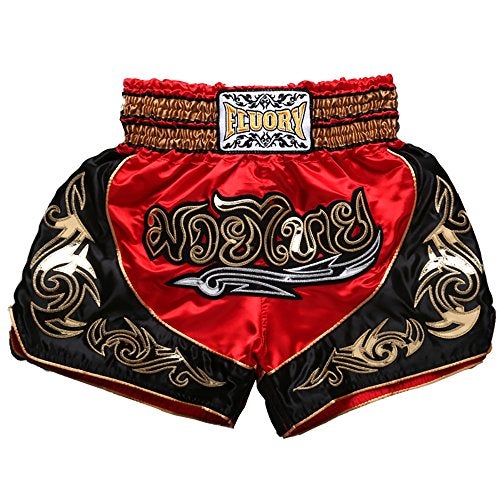 FLUORY Muay Thai Fight Shorts,MMA Shorts Clothing Training Cage Fighting Grappling Martial Arts Kickboxing Shorts Clothing - Image 1