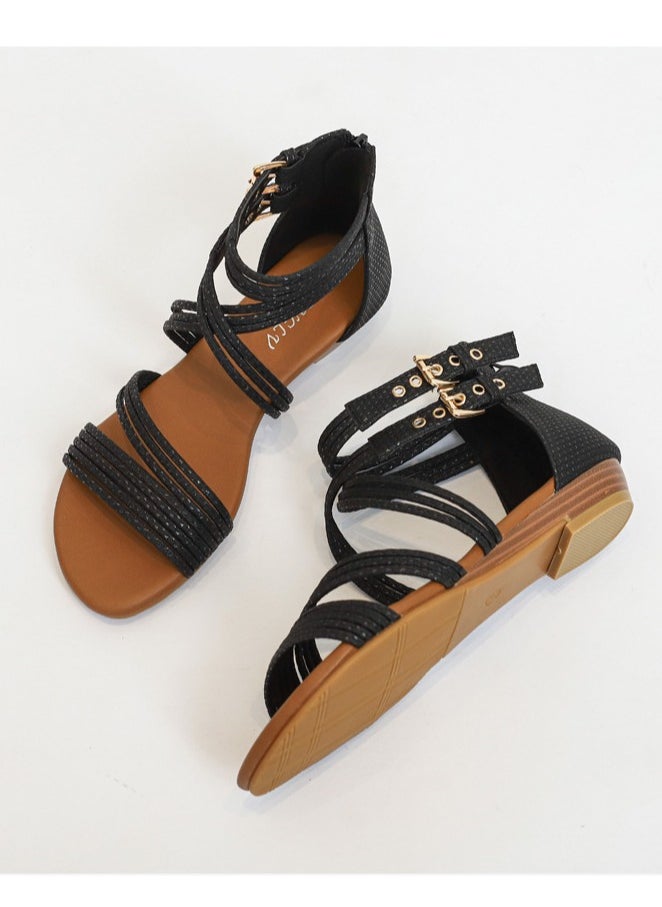 SIKETU 2025 Summer New Thick Bottom Soft Bottom Slope Heel Sandals  - Image 2
