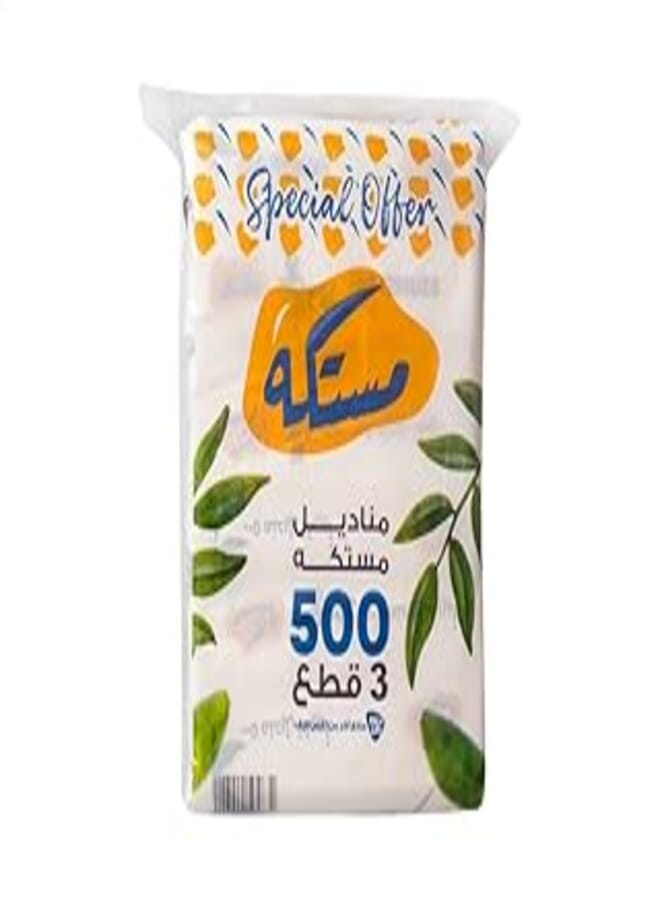Nice Life Nice Life Soft Tissues with Mastic Scent, 500 Tissues - 3 Pieces