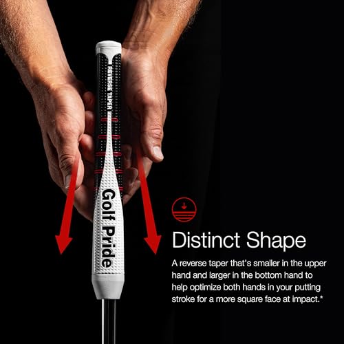 Golf Pride Reverse Taper Putter Grip - Putter Golf Grip with Dimpled Texture & Soft, Tacky Surface - Medium - Round - Image 3