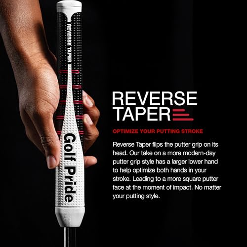 Golf Pride Reverse Taper Putter Grip - Putter Golf Grip with Dimpled Texture & Soft, Tacky Surface - Medium - Round - Image 2