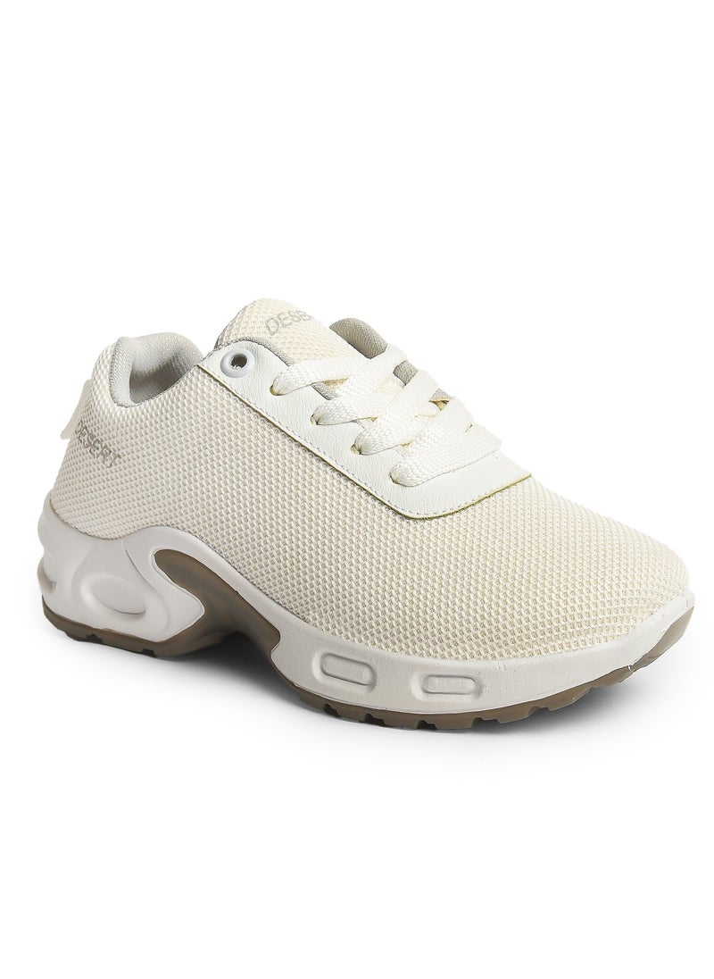 Desert - Sportive Canvas Lace-up Sneakers For Kids - Image 1