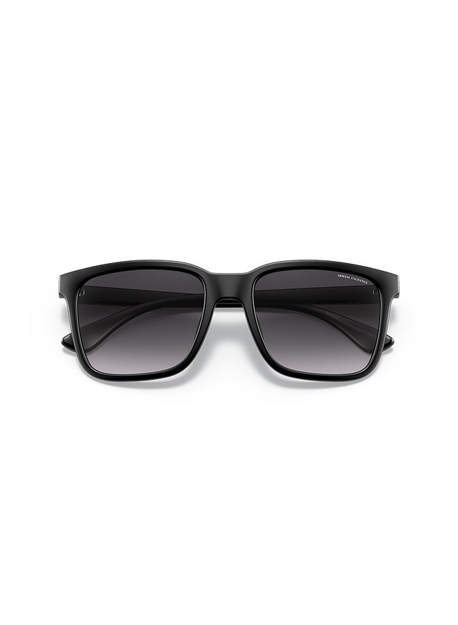 Armani Exchange نظارات شمسية مستطيلة للرجال - AX4112SU 80788G 55 - حجم العدسة: 55 مم - Image 5