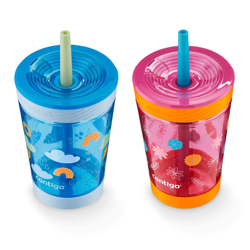 Contigo Kids Spill-Proof Tumbler with Straw, 14 oz., 2 Pack - Image 2