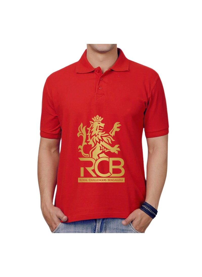 PRINTSHOP4ME Bengaluru Cricket Men's Dry-Fit Polo Neck T-Shirt|Soft&Breathable Sportswear For Cricket Lovers|Tshirt With Cap|Suitable For Games - Image 2