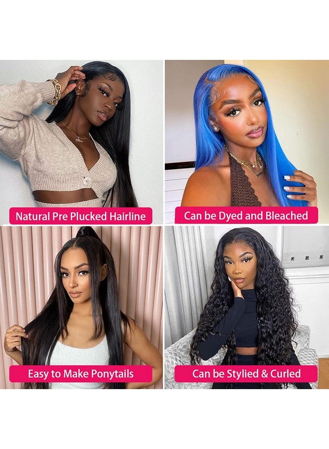 sdamey Straight 360 Hd Lace Front Wigs Human Hair 180 Density Brazilian Frontal Wigs Human Hair Glueless Wigs Human Hair Pre Plucked Pre Cut Wigs For Women - Image 4