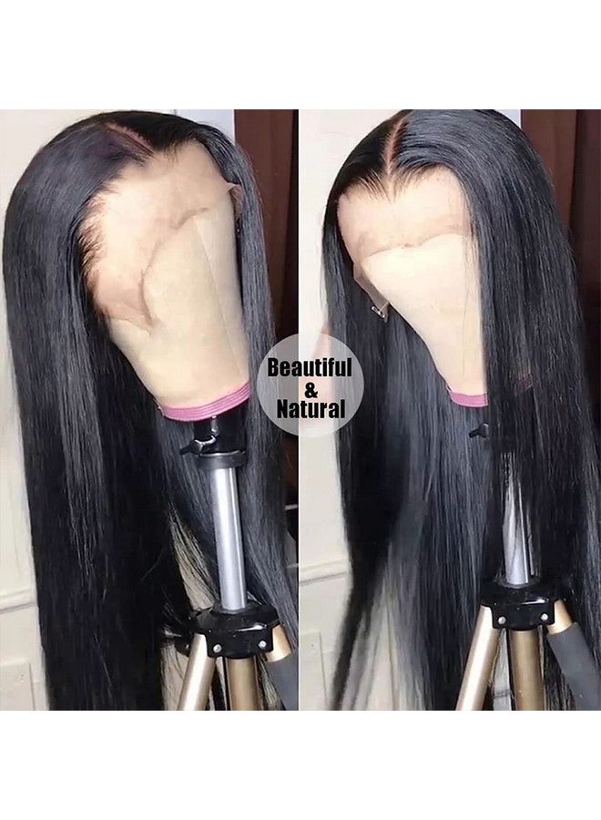 sdamey Straight 360 Hd Lace Front Wigs Human Hair 180 Density Brazilian Frontal Wigs Human Hair Glueless Wigs Human Hair Pre Plucked Pre Cut Wigs For Women - Image 3