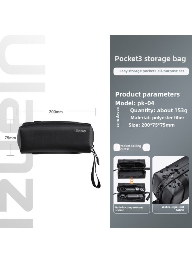 Generic Ulanzi Premium Basket PK07 For DJI Dajiang Pocket3 Protective Shell Lens Cover PTZ Camera Protective Cover-Color:Pocket 3 Wear-resistant Storage Bag  - Image 1