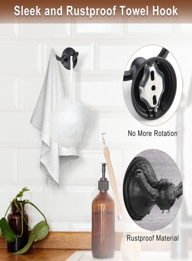 FILTA Bathroom Hardware Set - Oil Rubbed Bronze Towel Rack Set with 4 Pieces Towel Holder and 18 or 24 Inch Towel Bar - Image 3
