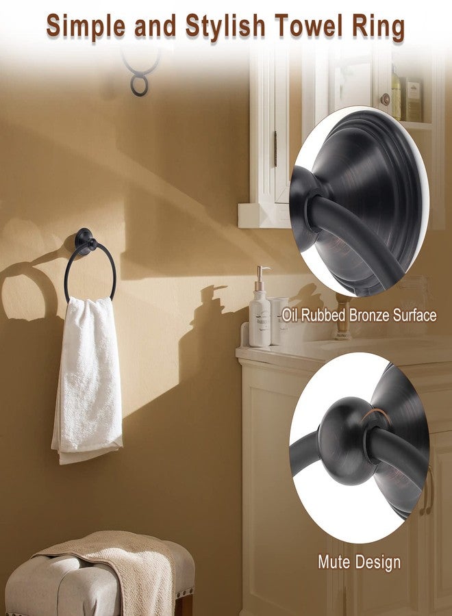 FILTA Bathroom Hardware Set - Oil Rubbed Bronze Towel Rack Set with 4 Pieces Towel Holder and 18 or 24 Inch Towel Bar - Image 4