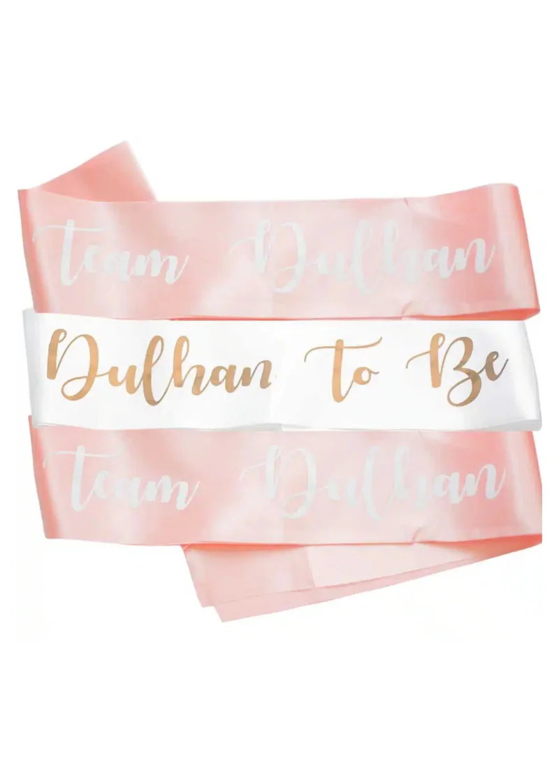 Peacock Supplies 8 Pack of Team Dulhan & Dulhan To Be Bridal Sashes