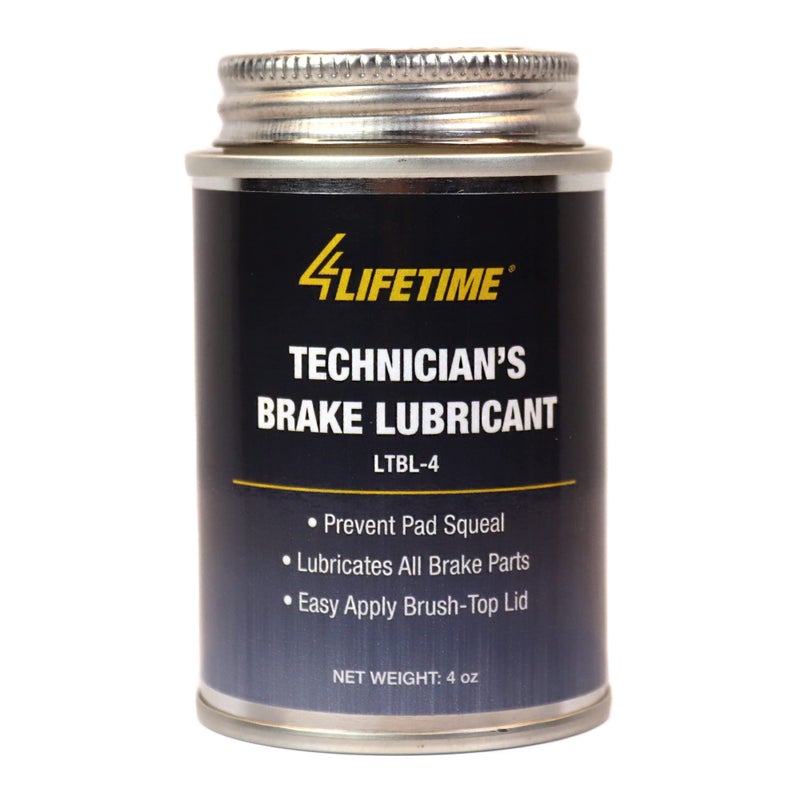 4LIFETIMELINES Technicians Grade Brake Lubricant  Rust and Corrosion Protection  Silences Squeaks  MessFree Application with Brush Top Can  4 oz