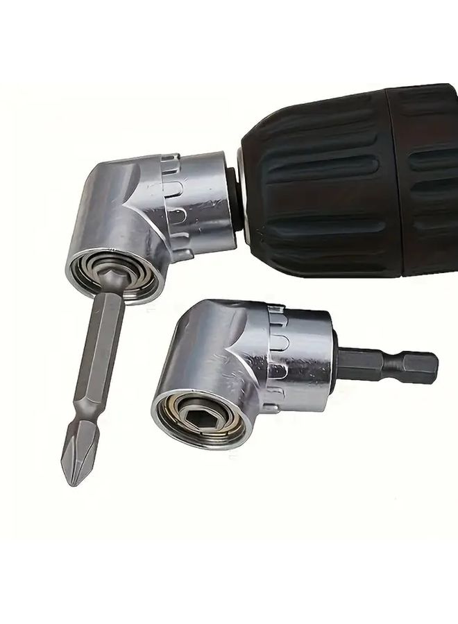 Universal Joint Right Angle Cordless Screwdriver Compact Quick Change Drill Bit - Image 3