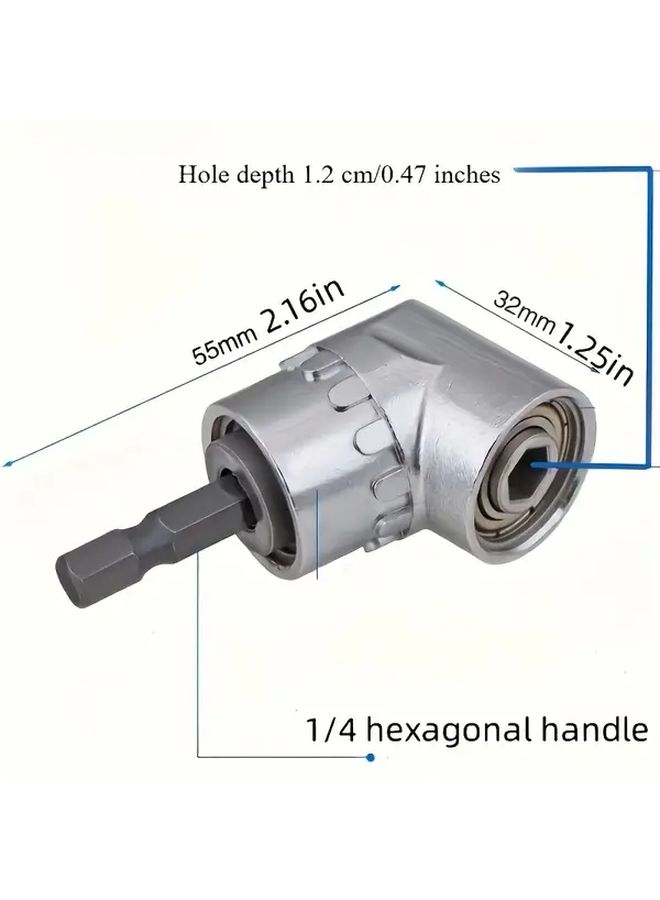 Universal Joint Right Angle Cordless Screwdriver Compact Quick Change Drill Bit - Image 5