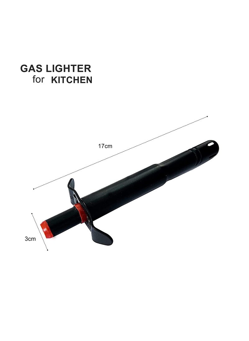 Debire - DEBIRE Flegn Pack of 1 Gas Lighter for Gas Stove Igniter | Easy Grip Restaurants Kitchen Use (Black-1) - Image 1