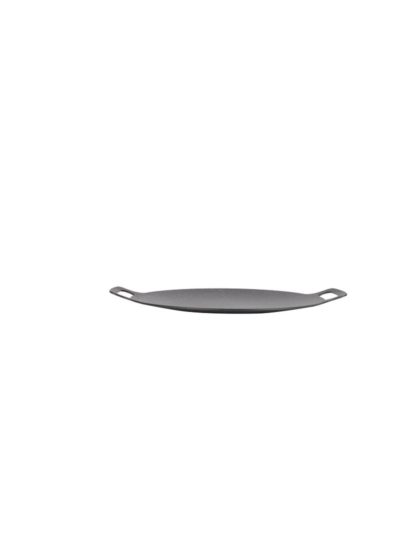 Royalford 34 cm Deep Tawa- RF12507/ Aluminum Body with Granite Non-Stick Coating, for Roti, Chapatti, Dosa, Tortilla, Crepe, Pancake, etc./ Multi-Purpose Flat Skillet Pan, Compatible with Induction, Hotplate, Halogen, Ceramic Gas Types, PFOA Free and PTFE Free/ Black Black Black - Image 2