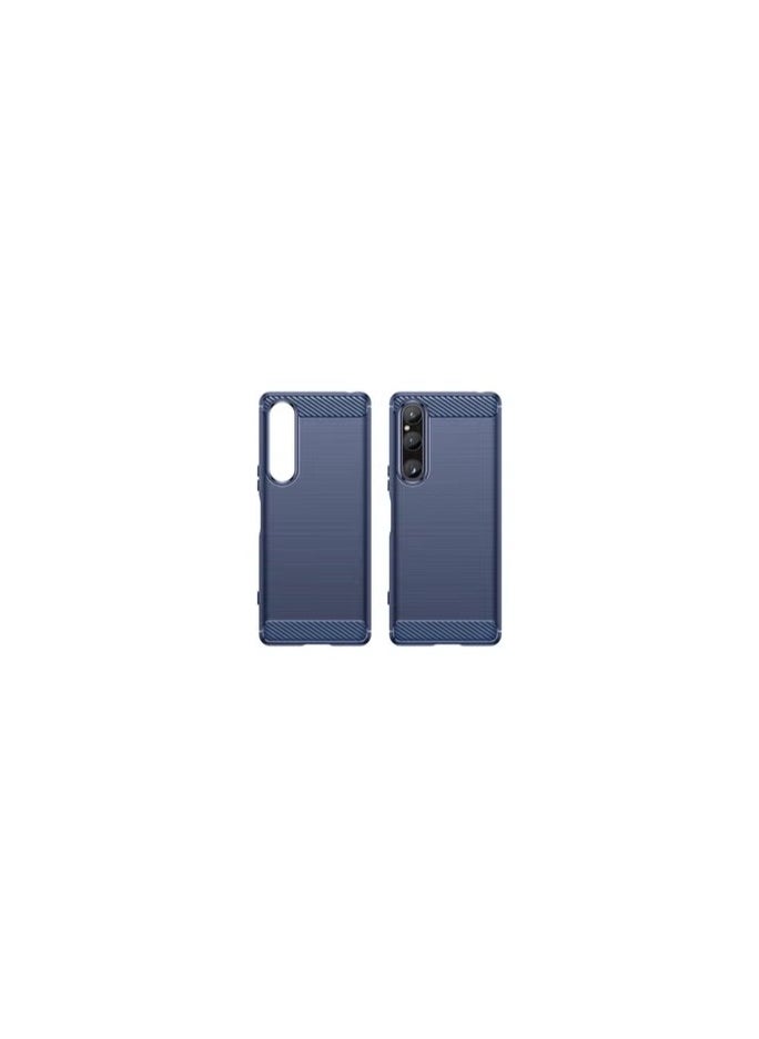 CATANES Sony Xperia 1 V Case Cover Soft TPU Bumper Protective Back Blue  - Image 2
