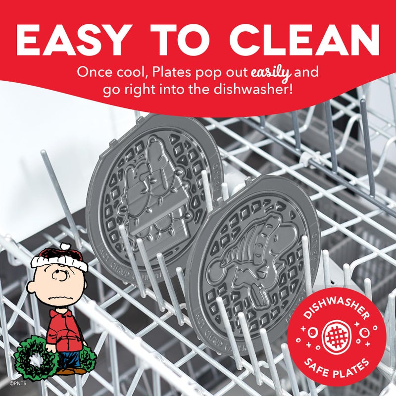 Dash Peanuts x Dash MultiMakerÂ® Mini Maker System (4 Plates: Wreath, Snoopy House, Woodstock) - Image 5