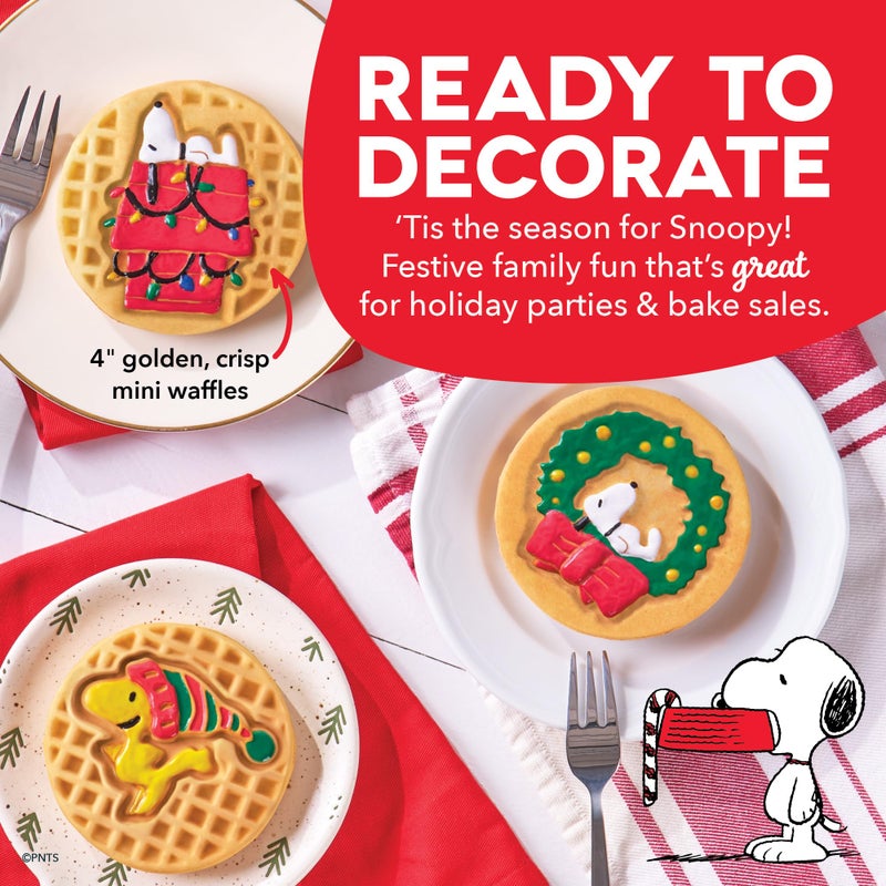 Dash Peanuts x Dash MultiMakerÂ® Mini Maker System (4 Plates: Wreath, Snoopy House, Woodstock) - Image 4
