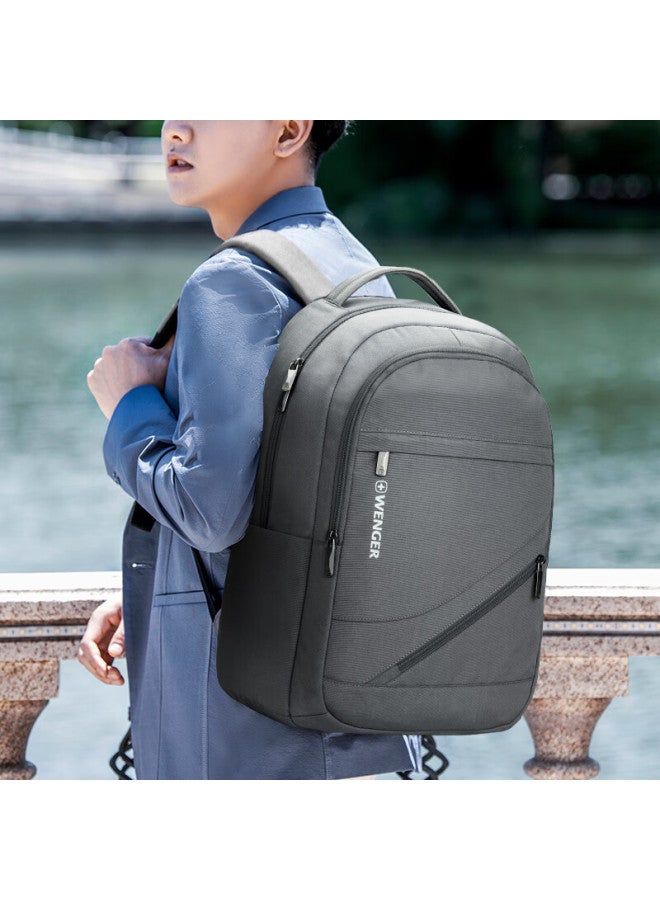 Wenger Swiss Army Knife 15.6-inch Laptop Bag, Commuter Backpack, School Bag, Uni, Gray - Image 3