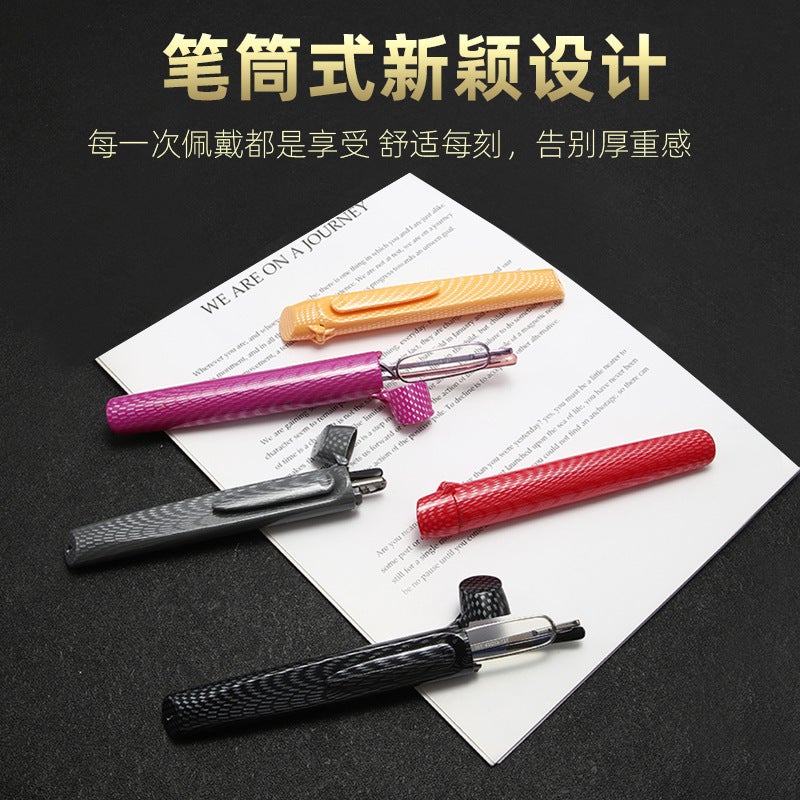 نظارات قراءة جديدة مدمجة لحامل الأقلام للنساء، نظارات قراءة ميني عالية الدقة للرجال، مضادة للضوء الأزرق عالية الجودة الأكثر مبيعًا على دوين - Image 5