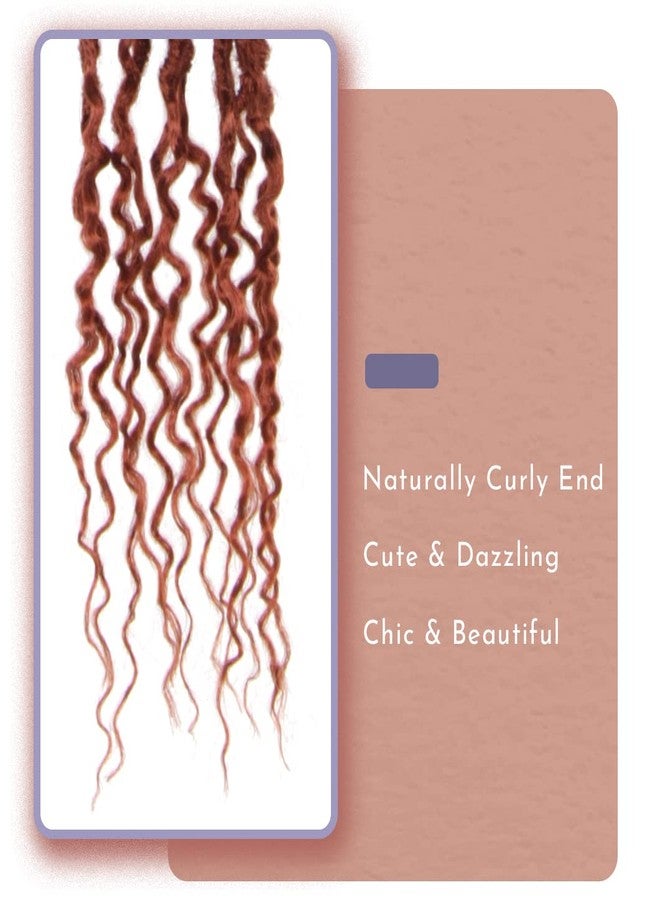 BOHOBABE Ginger Faux Locs Crochet Hair 24 Inch, Boho Soft Crochet Locs with Curly Ends, Long Bohemian Goddess Locs Crochet Braids for Black Women (6 Packs, 350#) - Image 5