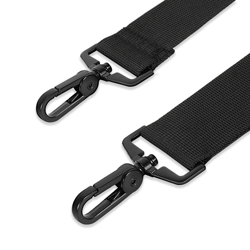 Taygeer Shoulder Strap, 52" Universal Replacement Laptop Shoulder Strap Luggage Duffel Bag Strap Adjustable Comfortable Belt with Metal Hooks for Briefcase Computer Messenger Bag Laptop Case, Black - Image 4