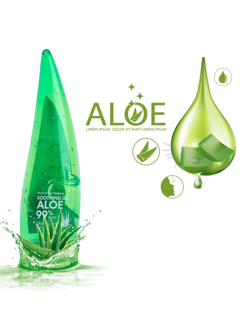 ARTLOOK Pack Of 3- Plant of the Essence Soothing Gel ALOE 99% Clear 151ml - Image 2