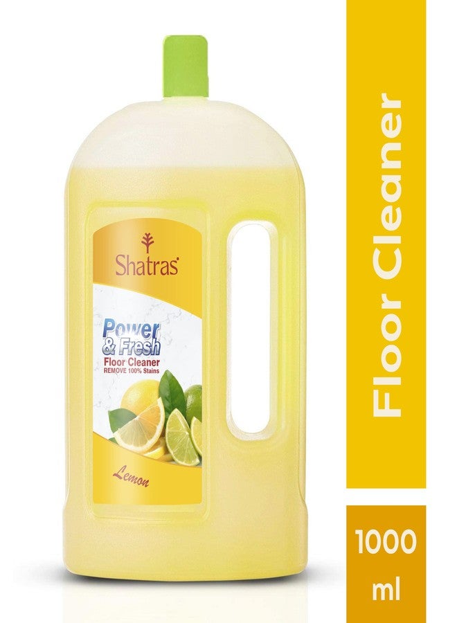 Shatras Lemon Power & Fresh Floor Cleaner, Kills All 99.9% Germs & Viruses To Makes Surfaces Safe And Removes Stubborn Tough Stains, Multi-surface Floor & Ceramic, Tile- 1L - Image 2