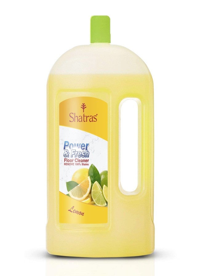 Shatras Lemon Power & Fresh Floor Cleaner, Kills All 99.9% Germs & Viruses To Makes Surfaces Safe And Removes Stubborn Tough Stains, Multi-surface Floor & Ceramic, Tile- 1L - Image 1