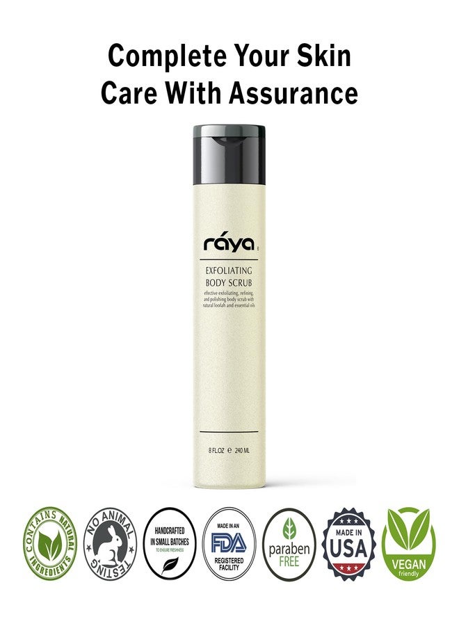 RAYA Exfoliating Body Scrub 8 oz (S-103) | Exfoliating, Refining, and Polishing Body Scrub | Made with Natural Loofah and Essential Oils | Relieves Ingrown Hairs - Image 4