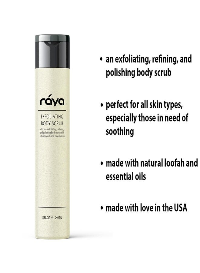 RAYA Exfoliating Body Scrub 8 oz (S-103) | Exfoliating, Refining, and Polishing Body Scrub | Made with Natural Loofah and Essential Oils | Relieves Ingrown Hairs - Image 3