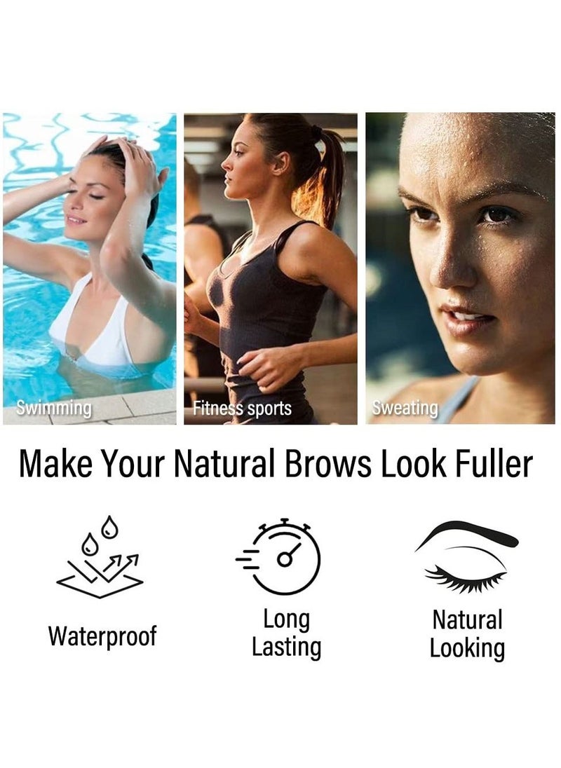 SYOSI - Instant Eyebrow Tint Kit, Semi Permanent Eyebrow Dye Safe & Professional Waterproof Eyebrow Tinting Kit Suitable For Salon and Home Use Lasting for 4-6 Weeks (black) - Image 1